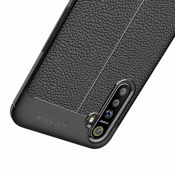 Чехол-накладка Litchi Grain для Oppo K5 / Realme XT / Realme X2 (черный) Чехол-накладка Litchi Grain для Oppo K5 / Realme XT / Realme X2 (черный)