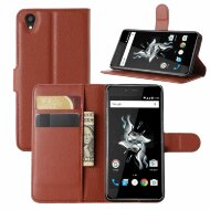 Чехол с визитницей для OnePlus X (коричневый)