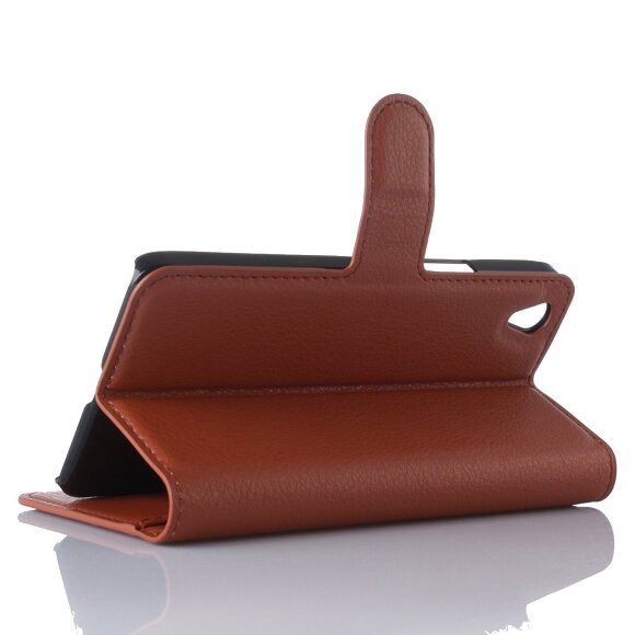 Чехол с визитницей для OnePlus X (коричневый)