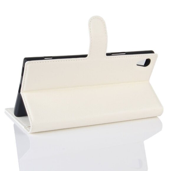 Чехол с визитницей для Sony Xperia XA1 Ultra (белый)