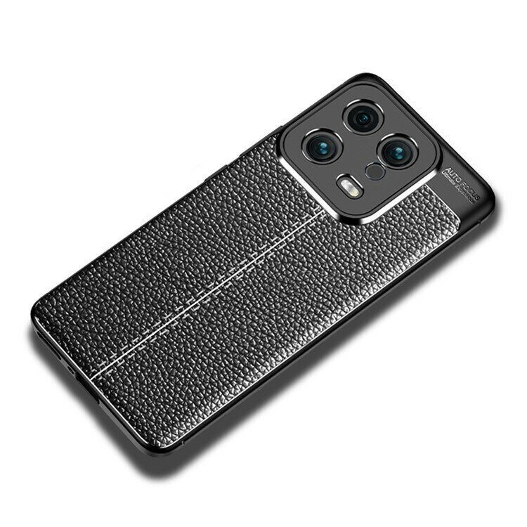 Чехол-накладка Litchi Grain для Xiaomi 13 (черный)