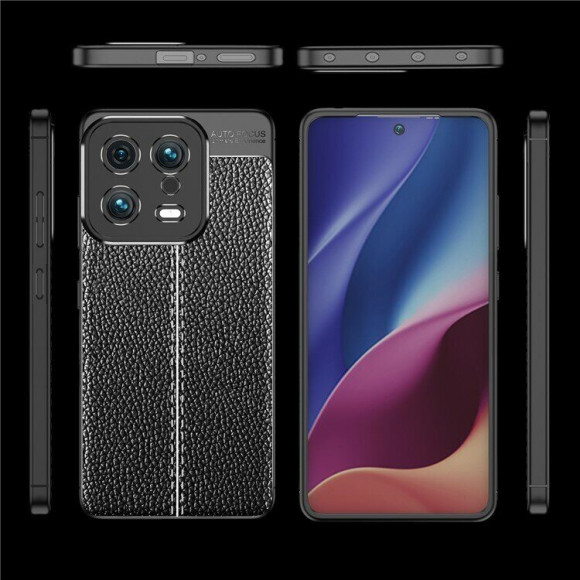 Чехол-накладка Litchi Grain для Xiaomi 13 (черный) Чехол-накладка Litchi Grain для Xiaomi 13 (черный)