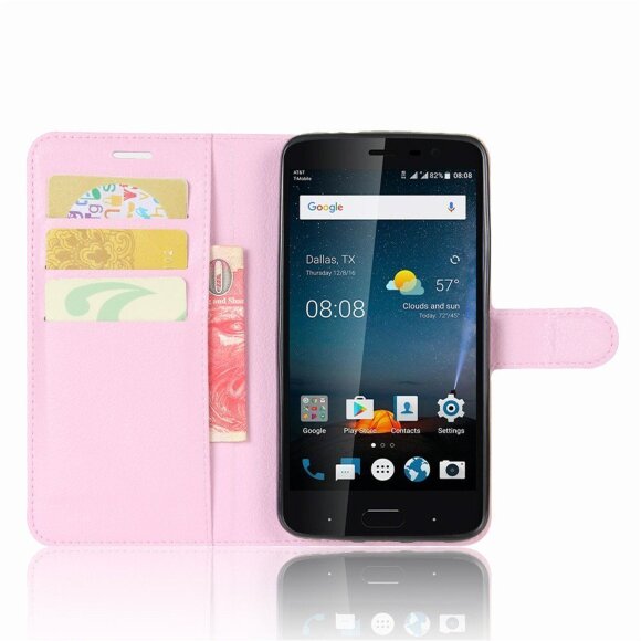 Чехол с визитницей для ZTE Blade V8 Pro (розовый) Чехол с визитницей для ZTE Blade V8 Pro (розовый)