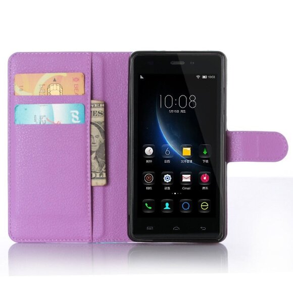 Чехол с визитницей для DOOGEE X5 / X5 Pro (фиолетовый) Чехол с визитницей для DOOGEE X5 / X5 Pro (фиолетовый)