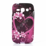 Чехол TPU Heart and Flower для Samsung Galaxy Ace 3 / S7272 / S7275