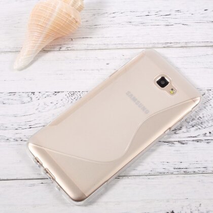 Нескользящий чехол для Samsung Galaxy J7 Prime SM-G610F/DS (прозрачный) (On7 2016 SM-G6100)