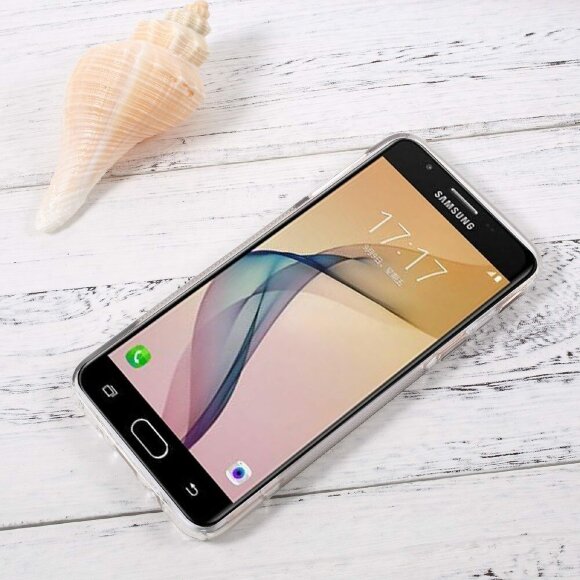 Нескользящий чехол для Samsung Galaxy J7 Prime SM-G610F/DS (прозрачный) (On7 2016 SM-G6100)