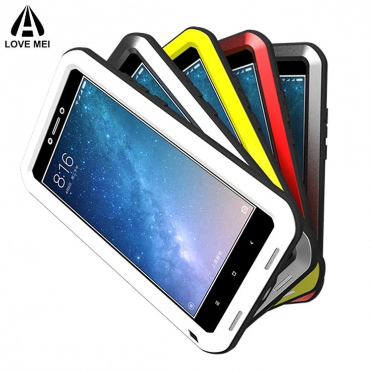 Гибридный чехол LOVE MEI для Xiaomi Mi Max 2 (белый)