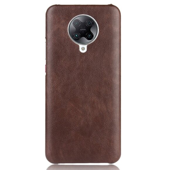 Кожаная накладка-чехол для Xiaomi Redmi K30 Pro / Poco F2 Pro (коричневый)