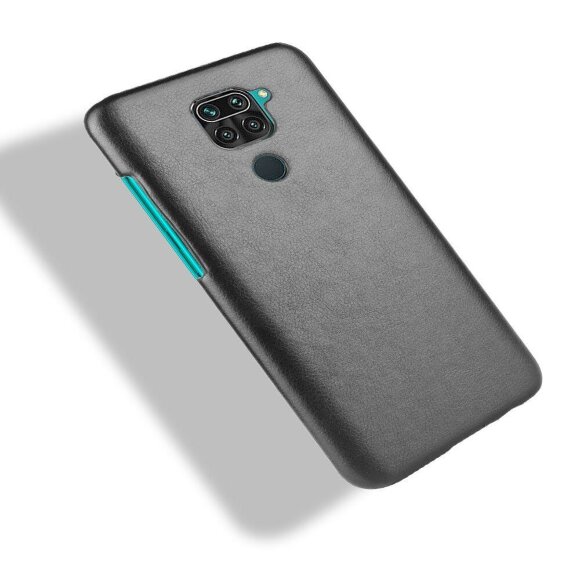 Кожаная накладка-чехол для Xiaomi Redmi Note 9 (черный) Кожаная накладка-чехол для Xiaomi Redmi Note 9 (черный)