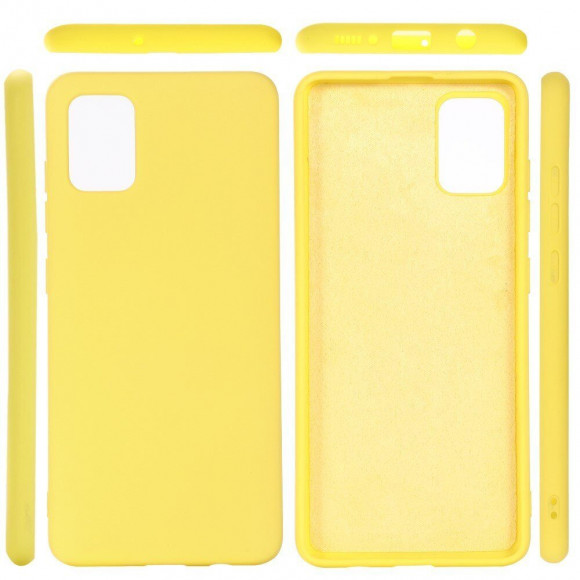 Силиконовый чехол Mobile Shell для Samsung Galaxy A51 (желтый) Силиконовый чехол Mobile Shell для Samsung Galaxy A51 (желтый)
