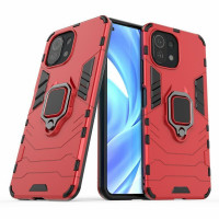 Чехол Armor Ring Holder для Xiaomi Mi 11 Lite / Xiaomi Mi 11 Lite 5G (красный)