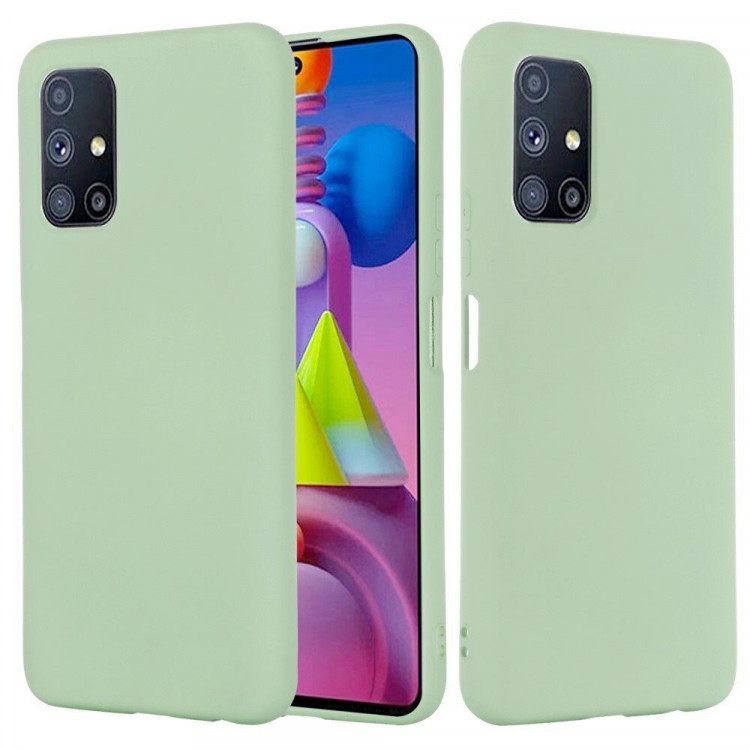 Силиконовый чехол Mobile Shell для Samsung Galaxy M51 (зеленый)