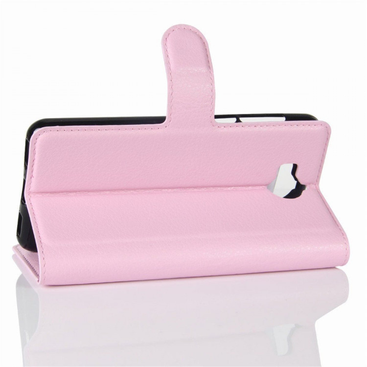 Чехол с визитницей для Huawei Y5 2017 / Y6 2017 (розовый)