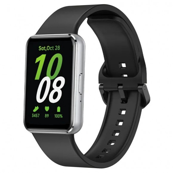 Силиконовый ремешок для Samsung Galaxy Fit 3 SM-R390 (черный) Силиконовый ремешок для Samsung Galaxy Fit 3 SM-R390 (черный)