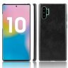 Кожаная накладка-чехол для Samsung Galaxy Note 10+ (Plus) (черный)