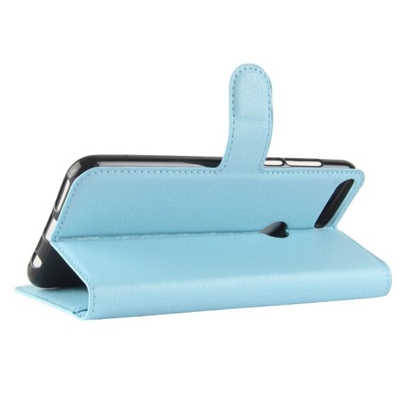 Чехол с визитницей для Huawei Honor 7C Pro / Enjoy 8 (голубой) Чехол с визитницей для Huawei Honor 7C Pro / Enjoy 8 (голубой)