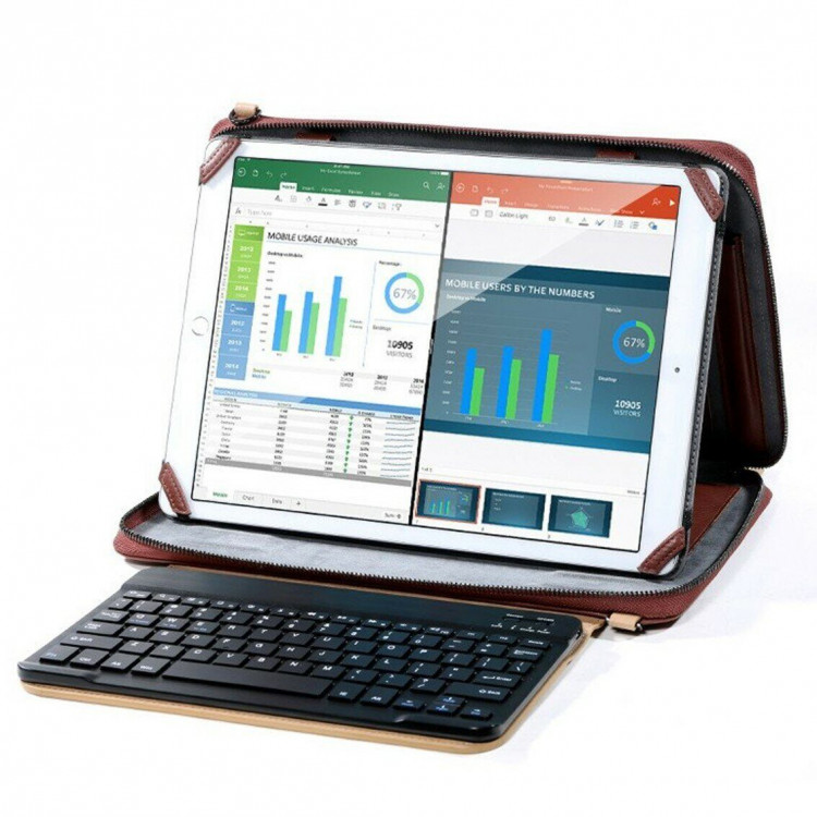 Чехол - сумка с клавиатурой Remax для iPad Pro (2015) / (2017) (черный)