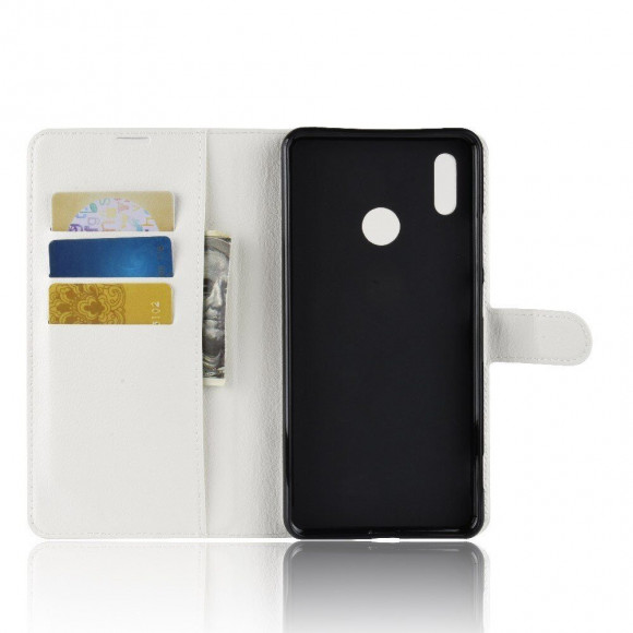 Чехол с визитницей для Huawei Honor Note 10 (белый)