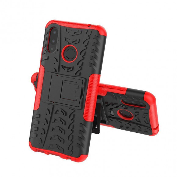 Чехол Hybrid Armor для Huawei Nova 3i / P Smart+ (Plus) (черный + красный) Чехол Hybrid Armor для Huawei Nova 3i / P Smart+ (Plus) (черный + красный)