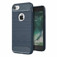 Чехол Carbon Fibre для iPhone 7 / iPhone 8 (темно-синий) Чехол Carbon Fibre для iPhone 7 / iPhone 8 (темно-синий)