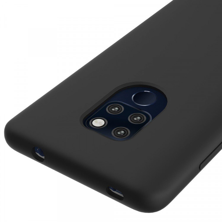 Силиконовый чехол Mobile Shell для Huawei Mate 20 (черный)