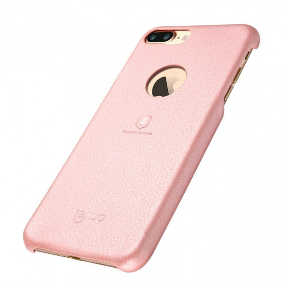 Кожаная накладка LENUO для iPhone 7 Plus (розовый) Кожаная накладка LENUO для iPhone 7 Plus (розовый)