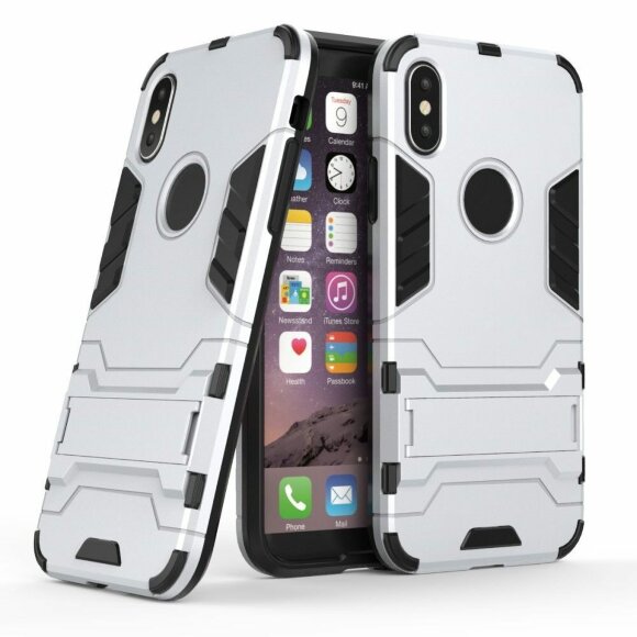 Чехол Duty Armor для iPhone X (серебряный)