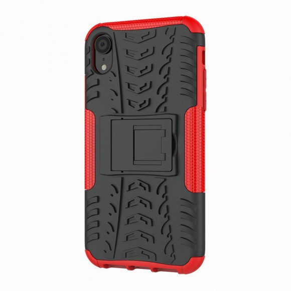 Чехол Hybrid Armor для iPhone XR (черный + красный) Чехол Hybrid Armor для iPhone XR (черный + красный)