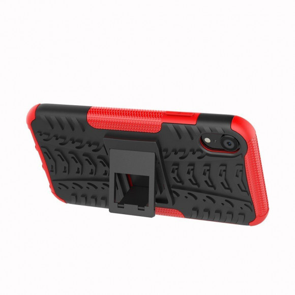Чехол Hybrid Armor для iPhone XR (черный + красный) Чехол Hybrid Armor для iPhone XR (черный + красный)