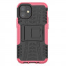Чехол Hybrid Armor для iPhone 12 mini (черный + розовый)