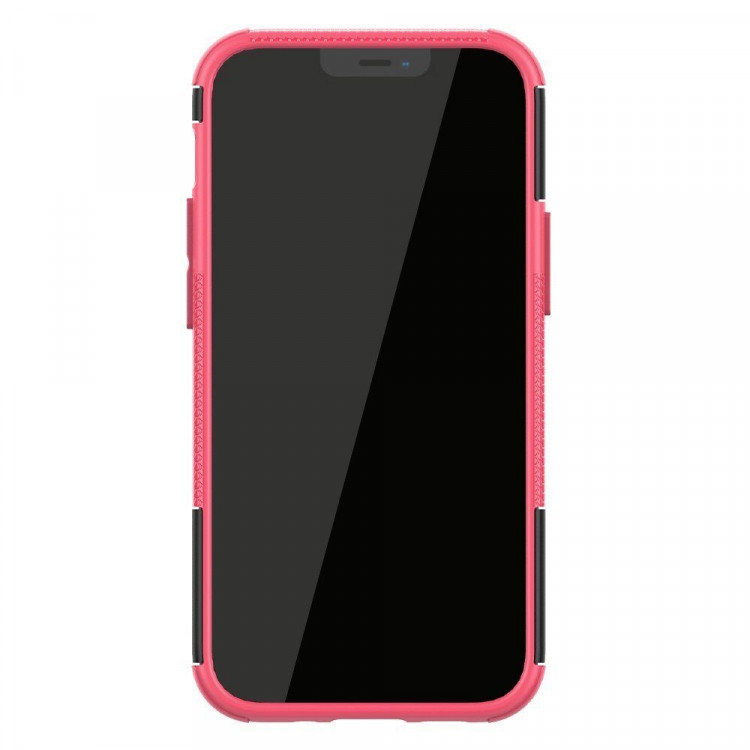 Чехол Hybrid Armor для iPhone 12 mini (черный + розовый)