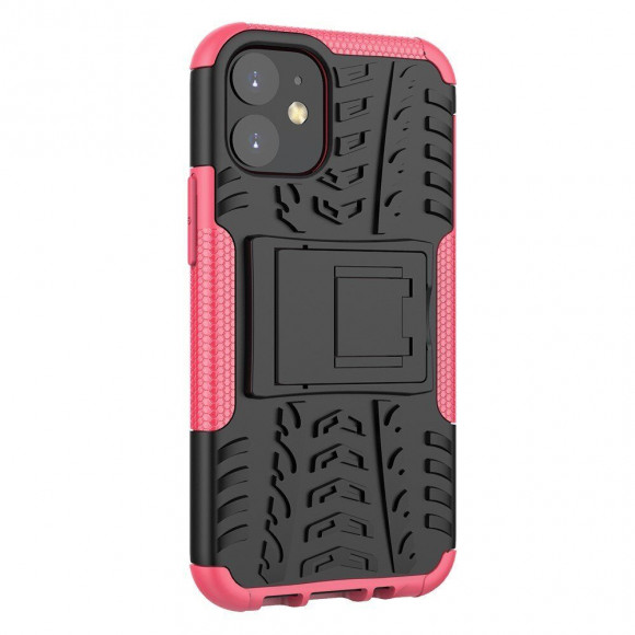 Чехол Hybrid Armor для iPhone 12 mini (черный + розовый) Чехол Hybrid Armor для iPhone 12 mini (черный + розовый)