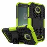 Чехол Hybrid Armor для Motorola Moto Z Play (черный + зеленый)