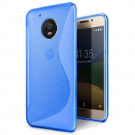 Нескользящий чехол для Motorola Moto G5 (голубой)