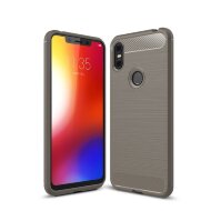Чехол-накладка Carbon Fibre для Motorola One (P30 Play) (серый) Чехол-накладка Carbon Fibre для Motorola One (P30 Play) (серый)