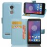 Чехол с визитницей для Lenovo K6 Note (голубой)