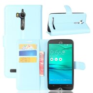 Чехол с визитницей для ASUS ZenFone Go ZB552KL (голубой) Чехол с визитницей для ASUS ZenFone Go ZB552KL (голубой)