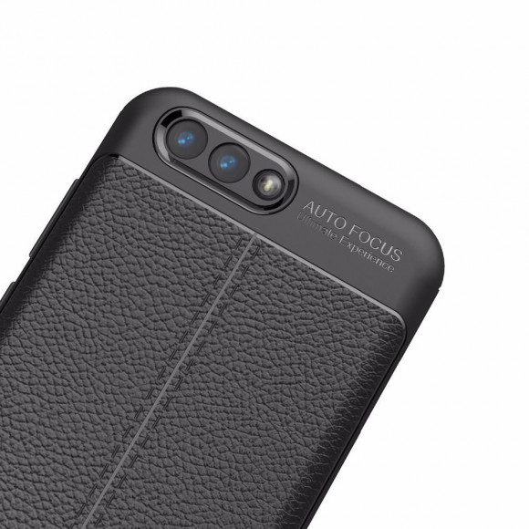 Чехол-накладка Litchi Grain для Asus Zenfone 4 ZE554KL (черный)