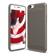 Чехол-накладка Carbon Fibre для Oppo A39 (серый) Чехол-накладка Carbon Fibre для Oppo A39 (серый)