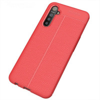 Чехол-накладка Litchi Grain для Oppo K5 / Realme XT / Realme X2 (красный)