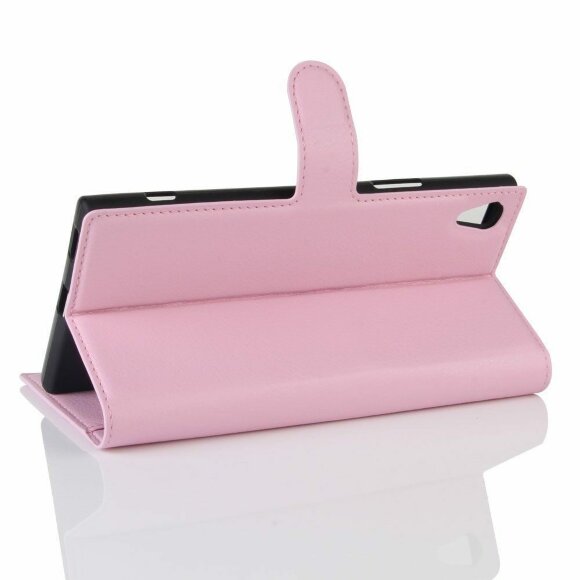 Чехол с визитницей для Sony Xperia XA1 Ultra (розовый) Чехол с визитницей для Sony Xperia XA1 Ultra (розовый)