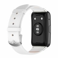 Кожаный ремешок для Huawei Watch Fit TIA-B09 (белый) Кожаный ремешок для Huawei Watch Fit TIA-B09 (белый)