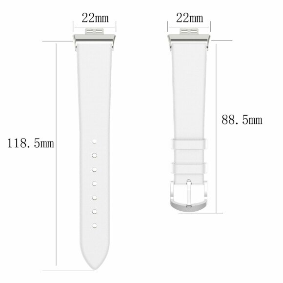 Кожаный ремешок для Huawei Watch Fit TIA-B09 (белый) Кожаный ремешок для Huawei Watch Fit TIA-B09 (белый)