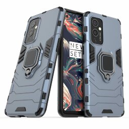 Чехол Armor Ring Holder для OnePlus 9 (темно-синий)