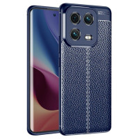 Чехол-накладка Litchi Grain для Xiaomi 13 Pro (темно-синий)