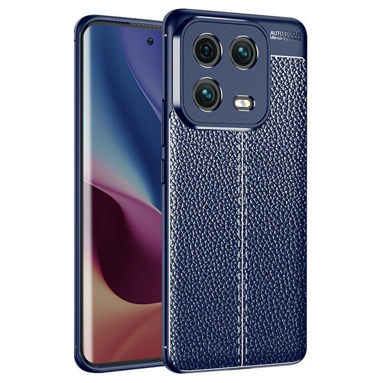 Чехол-накладка Litchi Grain для Xiaomi 13 Pro (темно-синий)