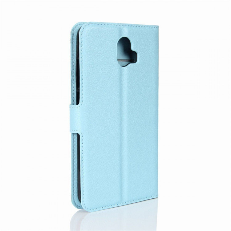 Чехол с визитницей для ZTE Blade V8 Pro (голубой)