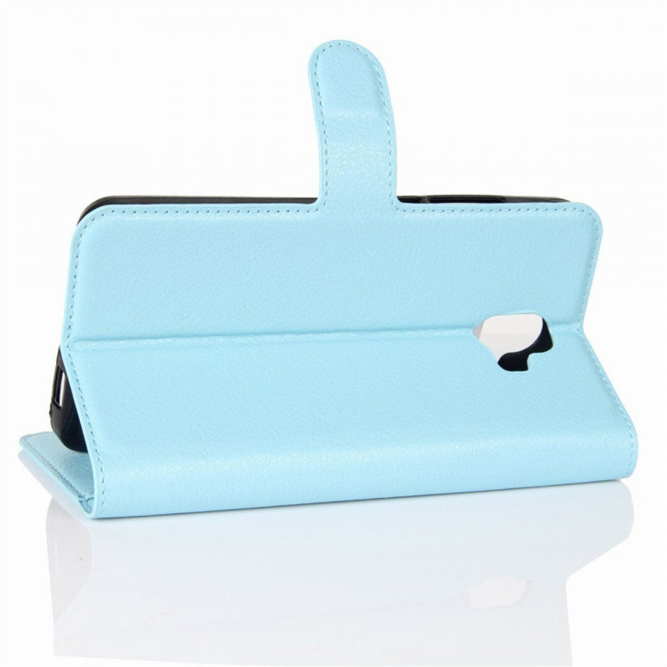 Чехол с визитницей для ZTE Blade V8 Pro (голубой)