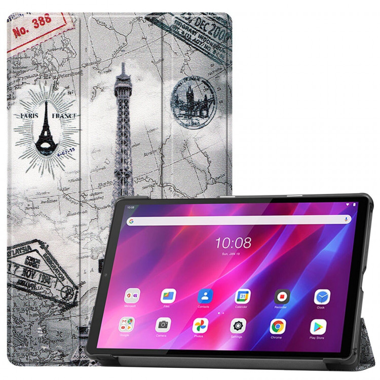 Чехол Smart Case для Lenovo Tab K10 TB-X6C6 - 10,3 дюймов (Eiffel Tower)